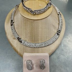 Bundle of 3 Vintage Dior Silver Jewelry Pieces